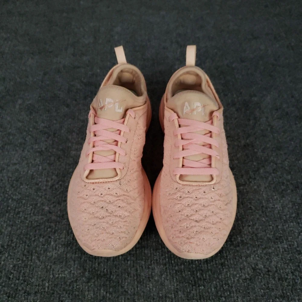 APL Techloom Phantom Shoes Womens Size 9 Pink Knit Running‎ Gym Sneakers